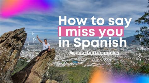 missing you spanish translation